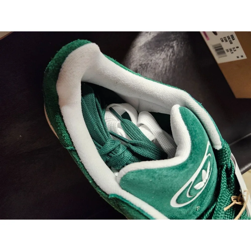 Adidas Campus 00s Originals Size 9.5 Green/cloud White Big Strings NWT - Picture 2 of 10